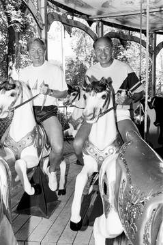 Besök på Tivoli. Leif Eriksson och Lars Arnesson,