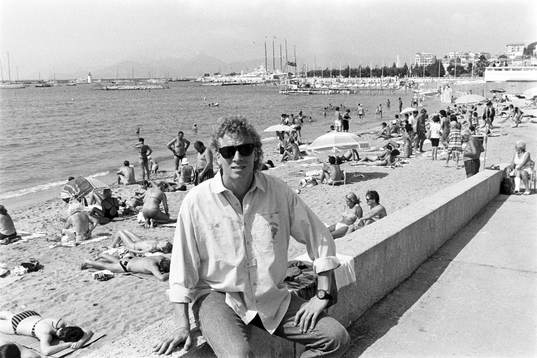 Johnny Ekström på stranden