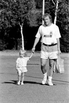 Robert Prytz med dotter