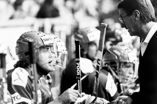 Kent Nilsson och Curt Lindström, tränare i Kloten