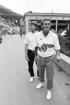 Kent Nilsson och Curt Lindström, tränare i Kloten