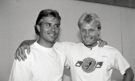 Glenn Hysén och Peter Larsson, Sverige