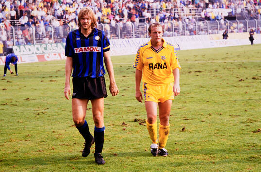 Atalanta’s Glenn Strömberg and Verona’s Robert Prytz