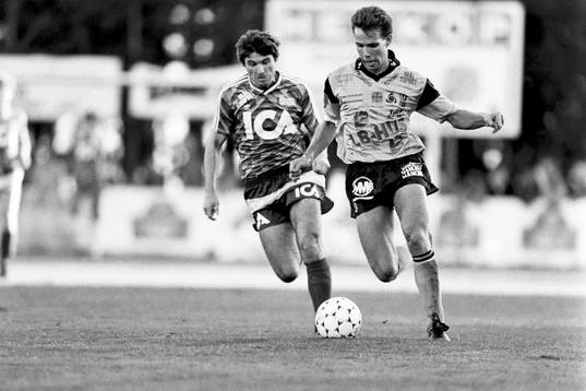 Jan-Inge Thuresson, Mjällby jagas av Sergej Andreev, Öster