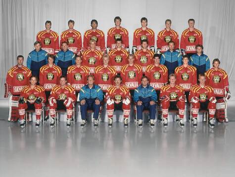 Spelare och personal i Brynäs