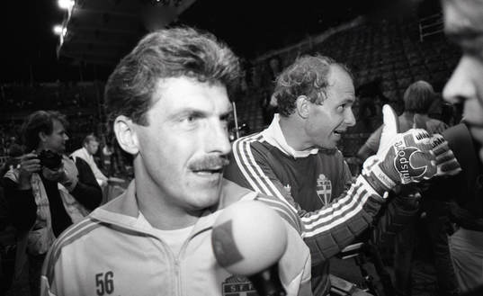 Olle Nordin, förbundskapten, Sverige och Thomas Ravelli