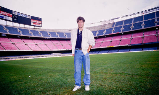 Michael Laudrup at Camp Nou