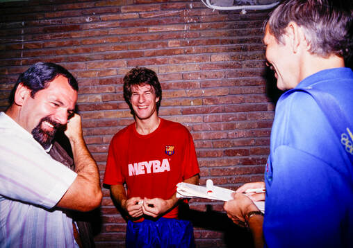 Michael Laudrup talking to the press