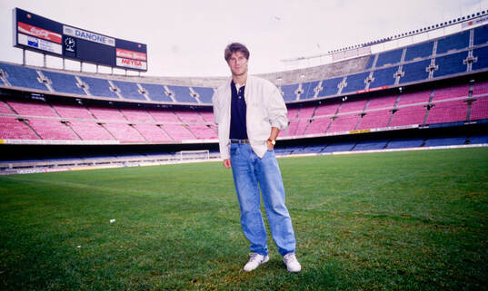 Michael Laudrup at Camp Nou