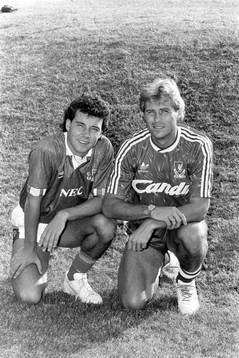 Stefan Rehn, Everton och Glenn Hysén, Liverpool