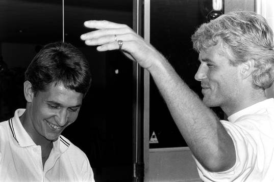 Gary Lineker, Everton och Glenn Hysén, Liverpool