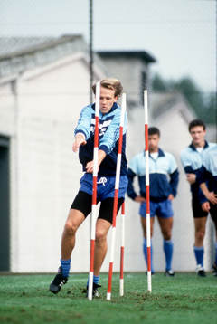 Fotboll, Dan Corneliusson, Como, träning