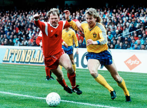Fotboll, Sverige - Albanien, Johnny Ekström, Sverige
