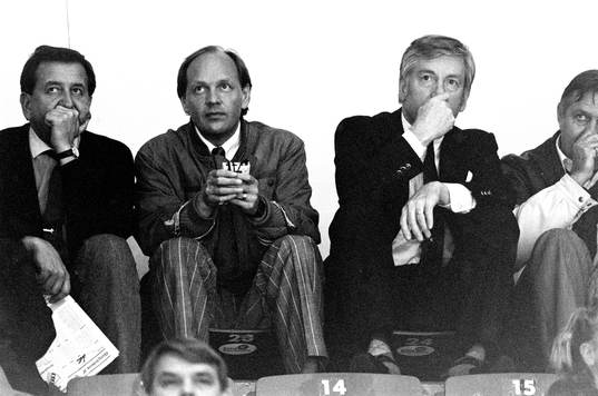 Tommy Sandlin, förbundskapten och Rickard Fagerlund,