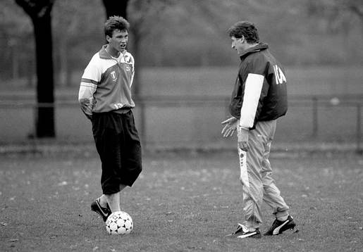 Patrik Andersson och Roy Hodgson, tränare, Malmö