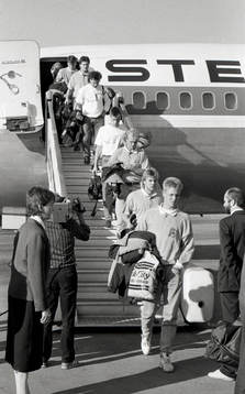 Sverige anländer med flyg