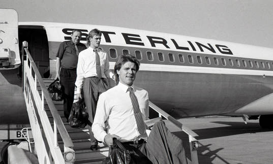 Sverige anländer med flyg