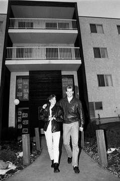 Peter Eriksson med fästmö Anna-Karin Pupols
