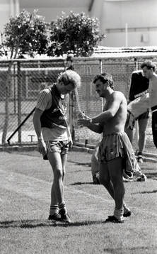Stefan Lindqvist och Olle Nordin, förbundskapten