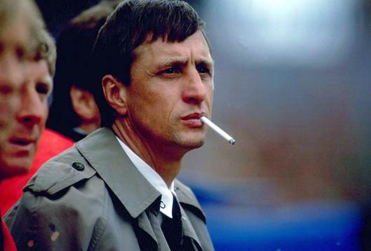 Johan Cruyff, Ajax, röker en cigarett
