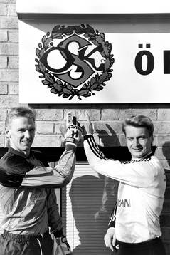Mats Johansson, målvakt och Lars Zetterlund, Örebro