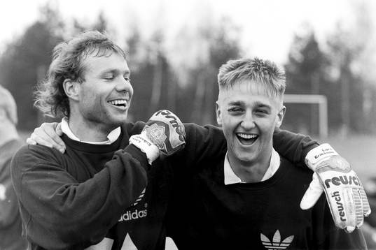 Lars Eriksson, målvakt och Joakim Larsson, målvakt,