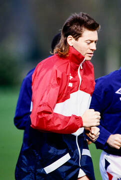 Chris Waddle. Football, FIFA World Cup 1990, England,
