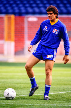 Branco. Football, FIFA World Cup 1990, Brazil, training