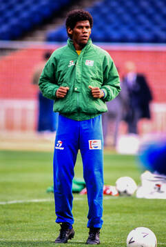 Aldair. Football, FIFA World Cup 1990, Brazil, training