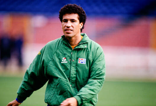 Careca. Football, FIFA World Cup 1990, Brazil, training