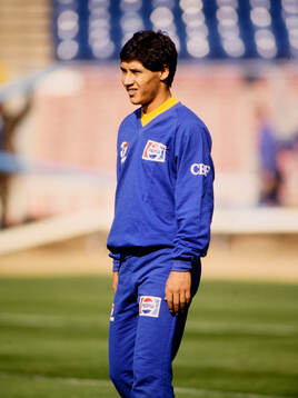 Bismarck. Football, FIFA World Cup 1990, Brazil, training