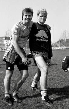 Roland Nilsson och Glenn Hysén, Sverige