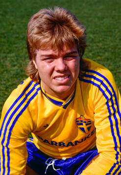 Landslagsdebutanten Tomas Brolin