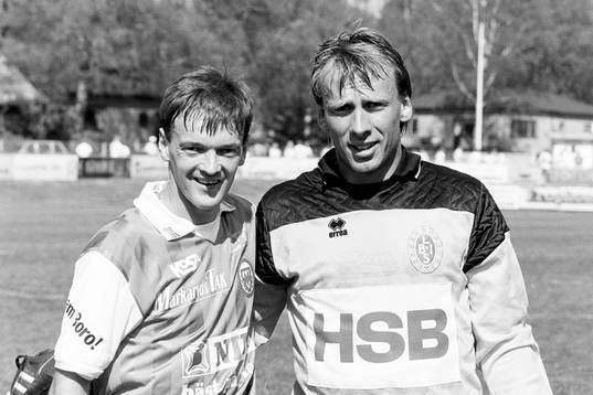Jim Tolmie, Markaryd och Leif Nilsson, målvakt, Landskrona