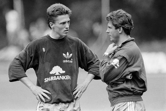 Mats Gren och Olle Nordin, förbundskapten, Sverige