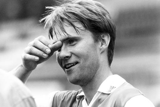 Markaryds målskytt Kenneth Petersson