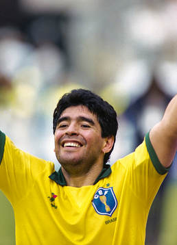 Diego Maradona, Argentina i brasiliens tröja