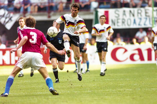 Lothar Matthäus, Västtyskland och Miroslav Kadlec,