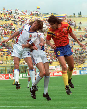 Fotboll, VM 1990, Jugoslavien - Colombia