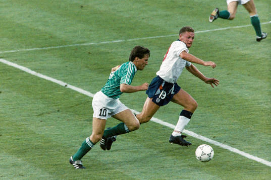 Paul Gascoigne, England och Lothar Matthäus, Västtyskland