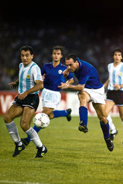 Italiens Salvatore Schillaci i skottagen