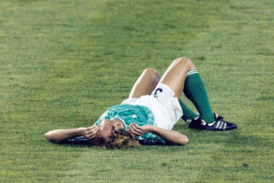 Andreas Brehme, Västtyskland ligger skadad på planen