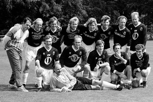 Tennislandslaget med bl. a Mats Wilander, Jan Gunnarsson,
