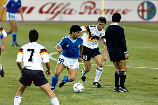Diego Maradona, Argentina och Lothar Matthäus,
