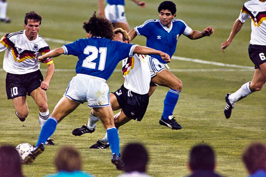 Diego Maradona, Argentina och Lothar Matthäus,
