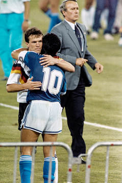 Lothar Matthäus, Västtyskland och Diego Maradona,