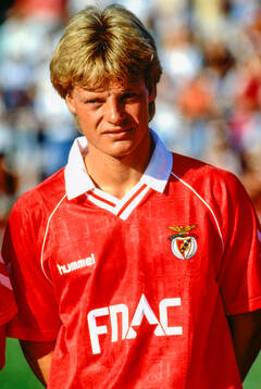 Benficas Stefan Schwarz. Football, Friendly, Falkenbergs FF