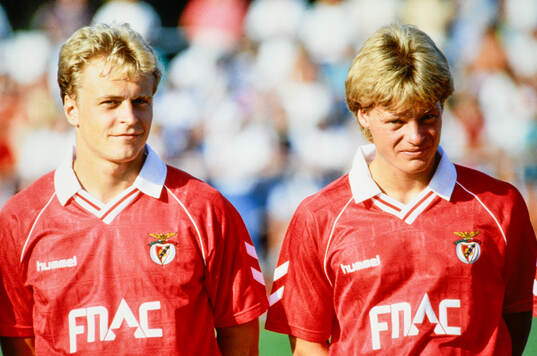 Jonas Thern och Stefan Schwarz. Football, Friendly,