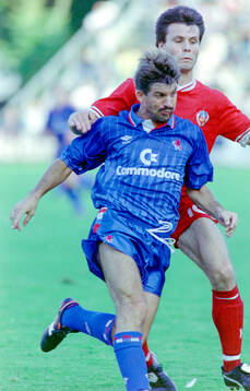 Football, Friendly Training Game 1990, Helsingborg -
