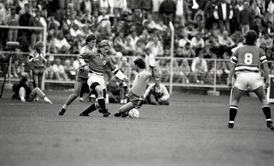 Fotboll, NM, Norge - Sverige, 1-2